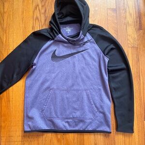 Nike ThermaFit Black and Purple Pullover